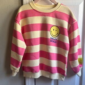 Zara Pink and Cream Smiley World Top